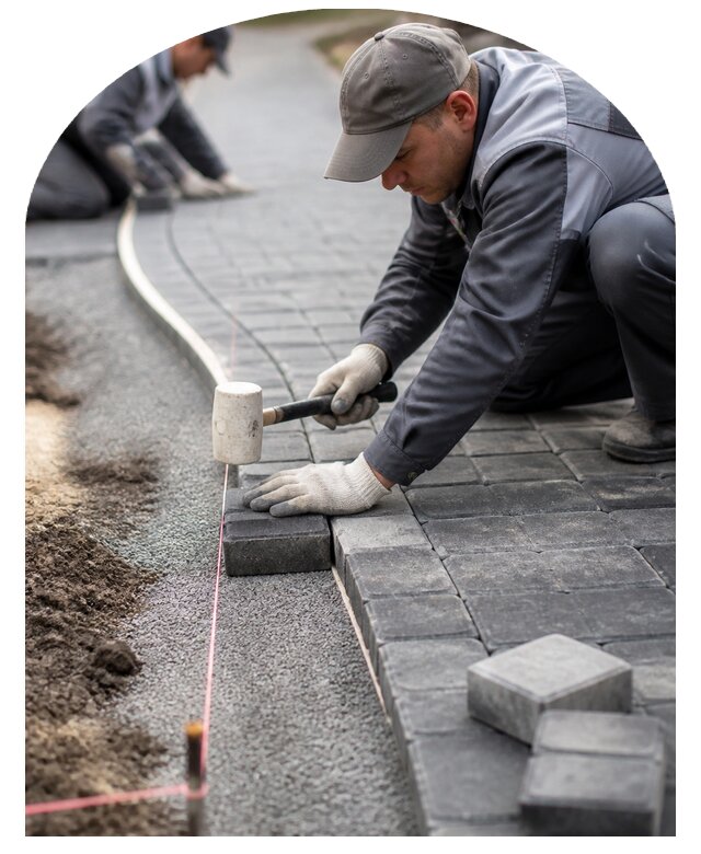 Устройство садовой дорожки в Лабинске по цене от 3753 р. | Метпроект-Лбк